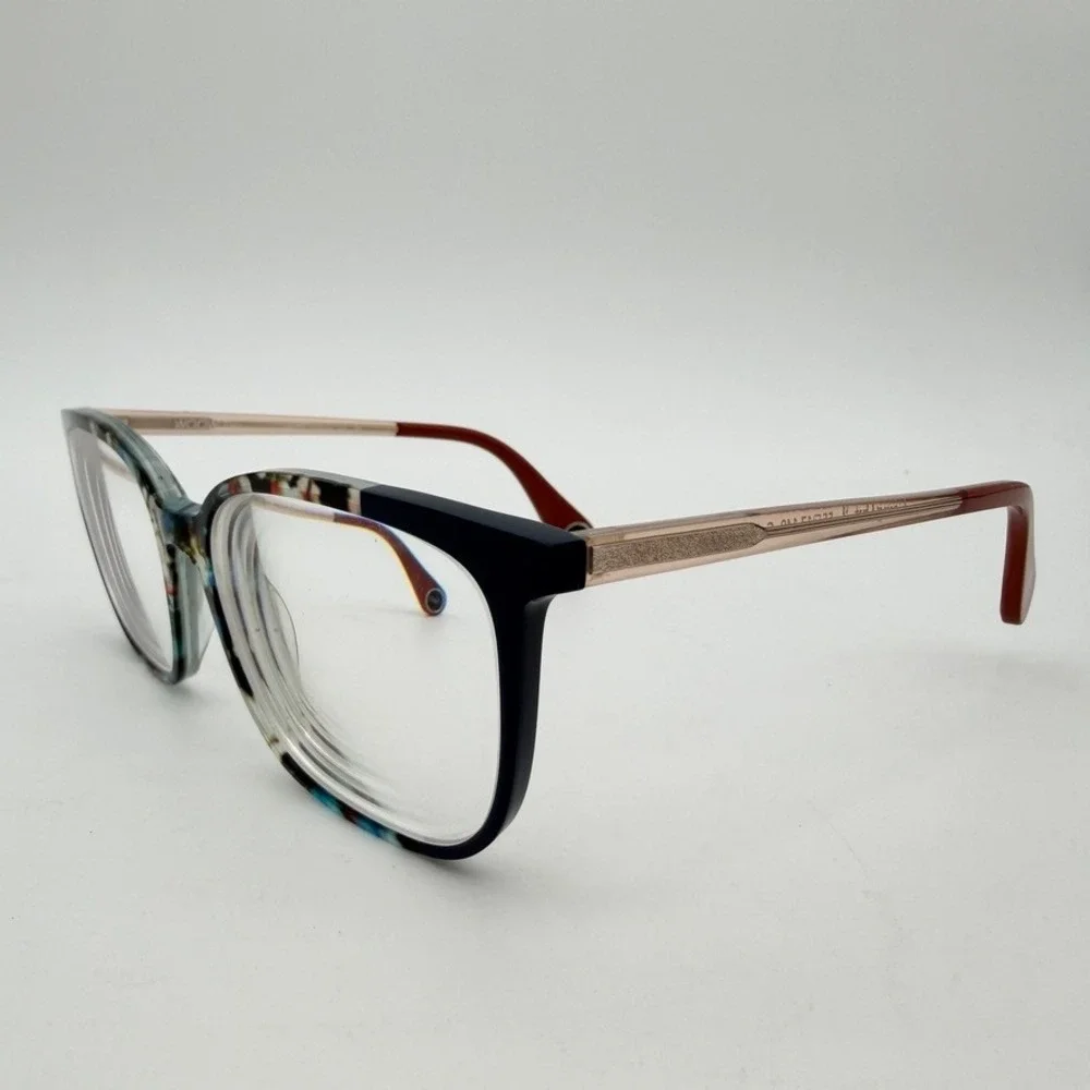 WOOW Paris Going Out 2 Eyeglasses Frames 55-17-140 Colorblock Case